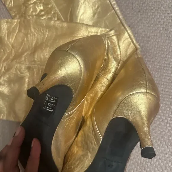 Free People Gold Sloane Boots - Picture 7 of 7